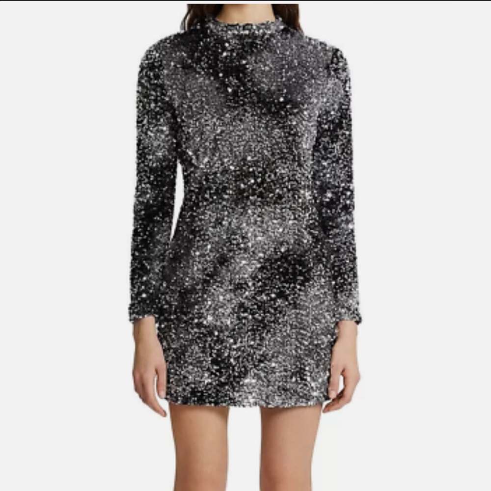 New Marella Nover Sequin Velvet Dress